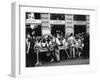 Fans Wait for Beatles-null-Framed Premium Photographic Print