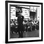 Fans Wait for Beatles-null-Framed Photographic Print