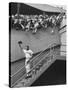 Fans Welcoming Giants Star Willie Mays at Polo Grounds-Art Rickerby-Stretched Canvas