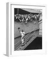 Fans Welcoming Giants Star Willie Mays at Polo Grounds-Art Rickerby-Framed Premium Photographic Print