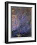 Fantaisie : éclatement orange et bleu, sur fond sombre-Odilon Redon-Framed Giclee Print