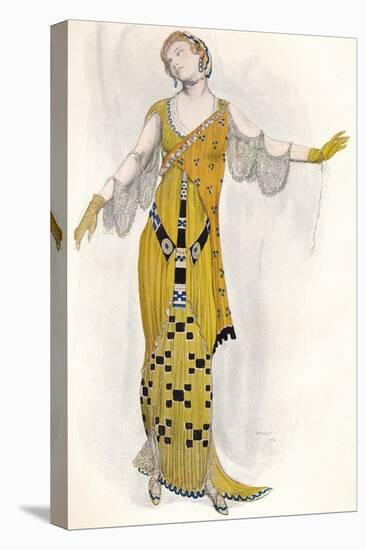 Fantaisie Sur Le Costume Moderne, Dione, C1910-Leon Bakst-Stretched Canvas