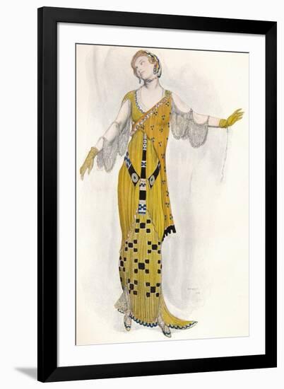 Fantaisie Sur Le Costume Moderne, Dione, C1910-Leon Bakst-Framed Giclee Print