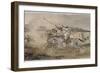 Fantasia arabe devant une portes de Mekinès-Eugene Delacroix-Framed Giclee Print