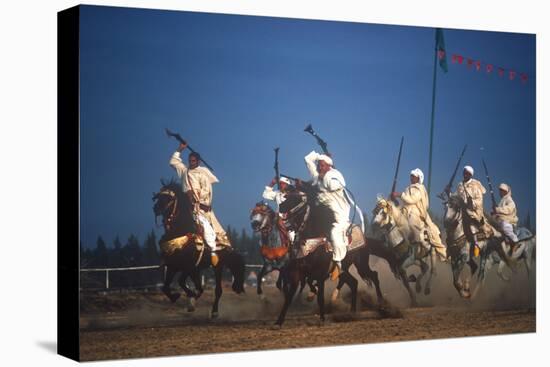 Fantasia Celebration, Meknes, Morocco-null-Stretched Canvas