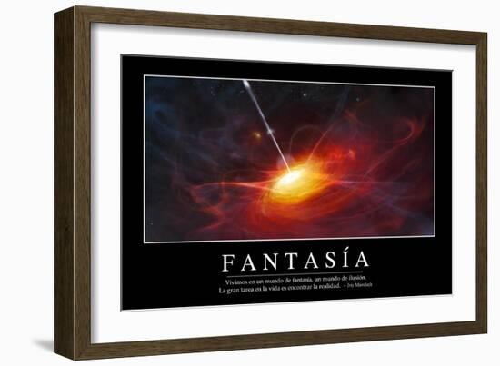 Fantasía. Cita Inspiradora Y Póster Motivacional-null-Framed Photographic Print