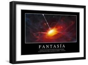 Fantasía. Cita Inspiradora Y Póster Motivacional-null-Framed Photographic Print