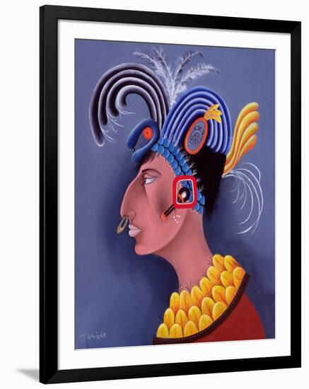 Fantasia De Los Mayas, 1999-John Wright-Framed Premium Giclee Print