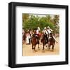 Fantasia, equestrian games in Midoun, Jerba Island, Medenine, Tunisia-null-Framed Art Print