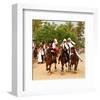 Fantasia, equestrian games in Midoun, Jerba Island, Medenine, Tunisia-null-Framed Art Print