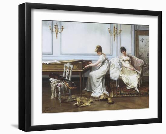 Fantasia in White, c.1854-Albert Ludovici-Framed Giclee Print