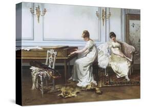 Fantasia in White, c.1854-Albert Ludovici-Stretched Canvas