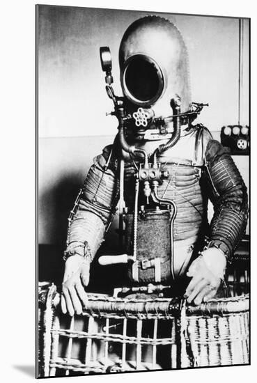 Fantastic Appearing Stratosphere Suit for Spanish Lt. Col. Emilio Herrera-null-Mounted Photo