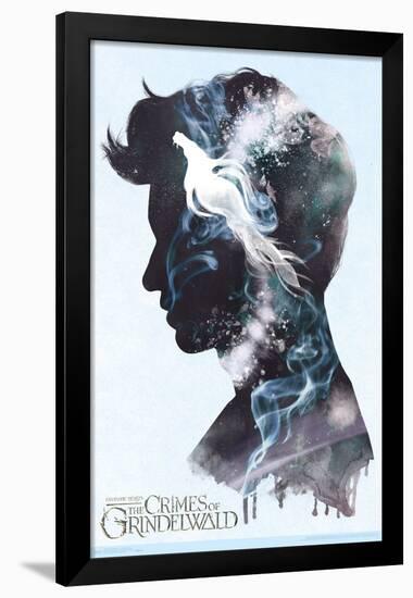 Fantastic Beasts: Crimes Of Grindelwald - Newt Illustration-Trends International-Framed Poster