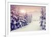 Fantastic Evening Winter Landscape-Leonid Tit-Framed Premium Photographic Print