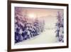 Fantastic Evening Winter Landscape-Leonid Tit-Framed Premium Photographic Print