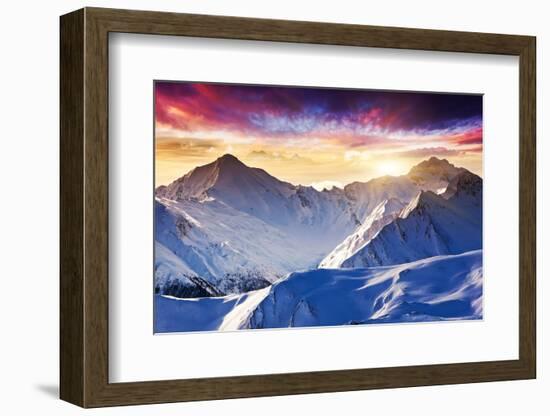 Fantastic Evening Winter Landscape-Leonid Tit-Framed Photographic Print