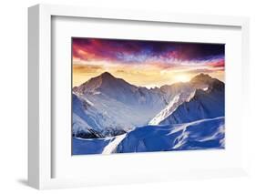 Fantastic Evening Winter Landscape-Leonid Tit-Framed Photographic Print