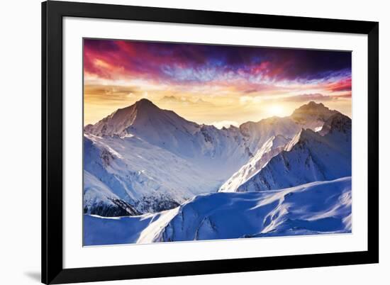 Fantastic Evening Winter Landscape-Leonid Tit-Framed Photographic Print