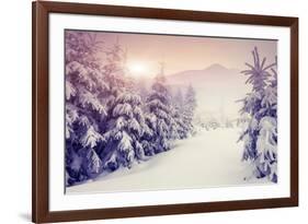 Fantastic Evening Winter Landscape-Leonid Tit-Framed Photographic Print