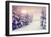 Fantastic Evening Winter Landscape-Leonid Tit-Framed Photographic Print