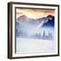 Fantastic Evening Winter Landscape-Leonid Tit-Framed Photographic Print