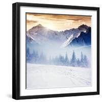 Fantastic Evening Winter Landscape-Leonid Tit-Framed Photographic Print