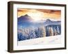 Fantastic Evening Winter Landscape-Leonid Tit-Framed Photographic Print