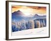 Fantastic Evening Winter Landscape-Leonid Tit-Framed Photographic Print