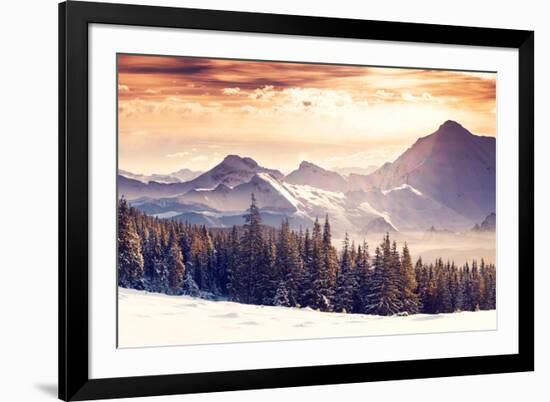 Fantastic Evening Winter Landscape-Leonid Tit-Framed Photographic Print