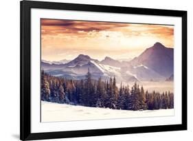 Fantastic Evening Winter Landscape-Leonid Tit-Framed Photographic Print