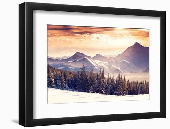 Fantastic Evening Winter Landscape-Leonid Tit-Framed Photographic Print