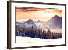 Fantastic Evening Winter Landscape-Leonid Tit-Framed Photographic Print