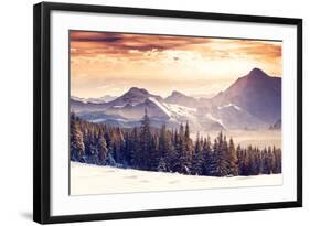 Fantastic Evening Winter Landscape-Leonid Tit-Framed Photographic Print