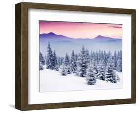 Fantastic Evening Winter Landscape-Leonid Tit-Framed Photographic Print