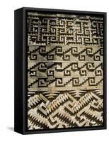 Fantastic Geometric Carving, Palace of the Columns, Mitla, Oaxaca, Mexico-Robert Harding-Framed Stretched Canvas