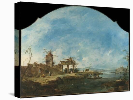 Fantastic Landscape, c.1765-Francesco Guardi-Stretched Canvas