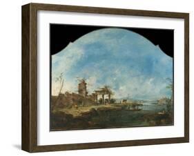 Fantastic Landscape, c.1765-Francesco Guardi-Framed Giclee Print