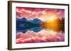 Fantastic Mountain Lake in National Park High Tatra. Dramatic Scenery. Strbske Pleso, Slovakia, Eur-Leonid Tit-Framed Photographic Print