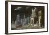 Fantastic Ruins with Saint Augustine and the Child, 1623-François de Nomé-Framed Giclee Print