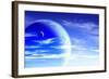 Fantastic Sky with Three Planets-frenta-Framed Photographic Print