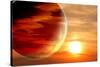 Fantastic Sunset in Alien Planet-frenta-Stretched Canvas