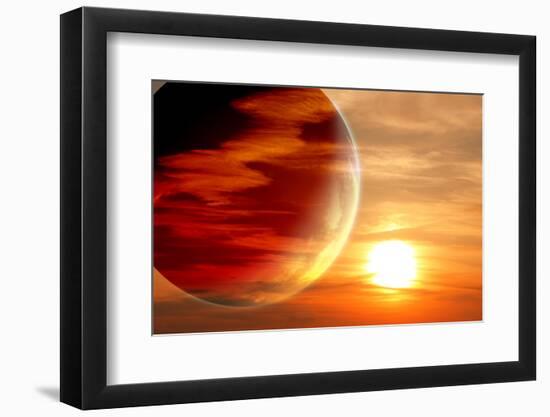 Fantastic Sunset in Alien Planet-frenta-Framed Photographic Print