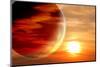 Fantastic Sunset in Alien Planet-frenta-Mounted Photographic Print