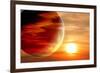 Fantastic Sunset in Alien Planet-frenta-Framed Photographic Print