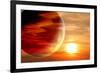 Fantastic Sunset in Alien Planet-frenta-Framed Photographic Print