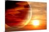 Fantastic Sunset in Alien Planet-frenta-Mounted Photographic Print