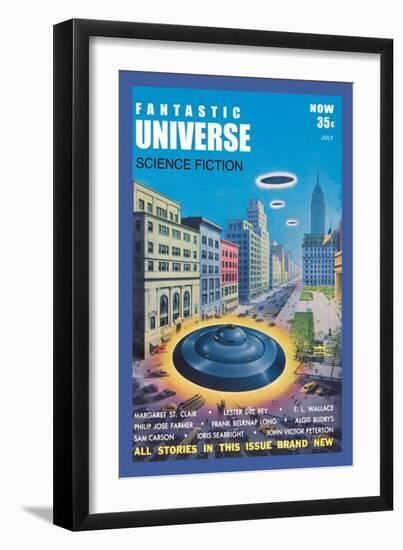 Fantastic Universe: Ufos in New York-null-Framed Art Print