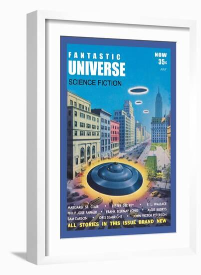 Fantastic Universe: Ufos in New York-null-Framed Art Print