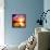 Fantasy Beautiful Sunset And Wooden Pier-frenta-Framed Stretched Canvas displayed on a wall